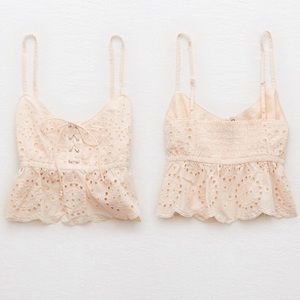AE Aerie Eyelet Crop Top
